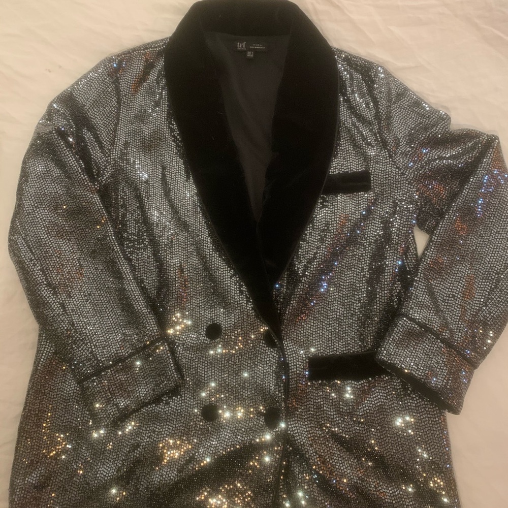 Zara Sequin Blazer